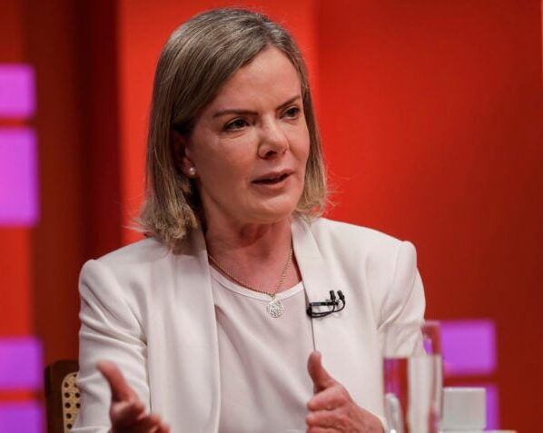 A presidente do PT, Gleisi Hoffmann