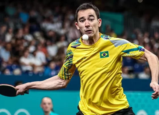 Hugo Calderano está a um passo de conquistar um feito inédito para o tênis de mesa brasileiro.