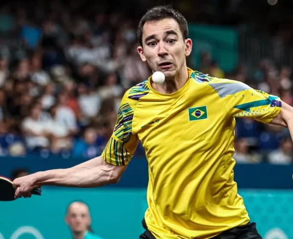 Hugo Calderano está a um passo de conquistar um feito inédito para o tênis de mesa brasileiro.
