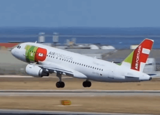 Na imagem, um avião da TAP
