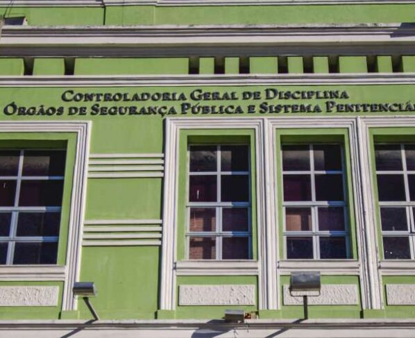 Fachada da sede da Controladoria Geral de Disciplina dos Órgãos de Segurança Pública e Sistema Penitenciário (CGD), responsável pela investigação do caso