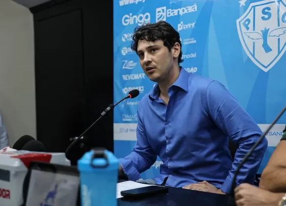 O presidente bicolor anunciou que vai apelar a uma prática que parecia extinta no futebol do Pará: o pedido de socorro a colaboradores endinheirados do clube. Foto: Matheus Vieira/Paysandu