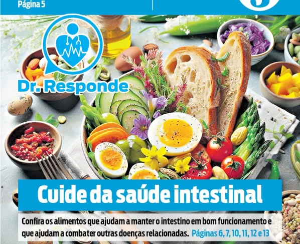 O terceiro fascículo da série Dr. Responde, publicado nesta quinta-feira (29), traz como tema central os cuidados com a saúde intestinal.