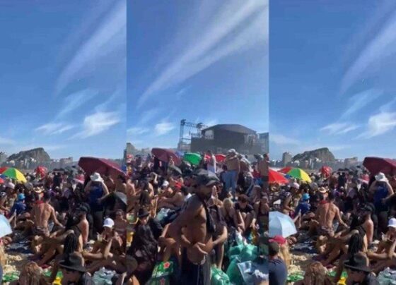 Fãs lotam praia de Copacabana para ver o show de Lady Gaga -  (crédito: Material cedido ao Correio)