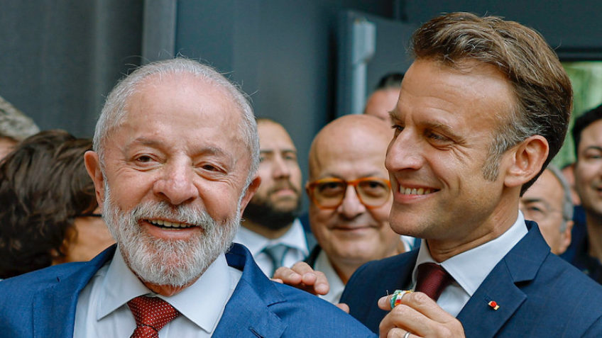 Lula agradece Macron e diz que o diálogo entre os dois continua nos próximos dias, em Mônaco e Nice.
