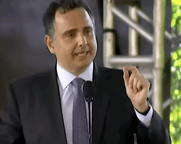 Na imagem, o ex-presidente do Senado Rodrigo Pacheco (PSD-MG) durante evento em Minas Gerais