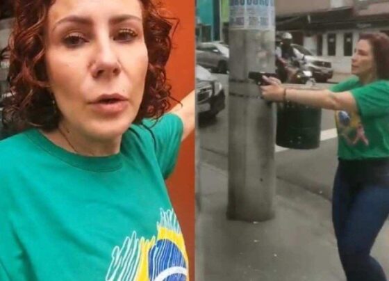 Carla Zambelli (PL-SP) persegue jornalista às vésperas do segundo turno das eleições de 2022 -  (crédito: Reprodução/Redes Sociais)