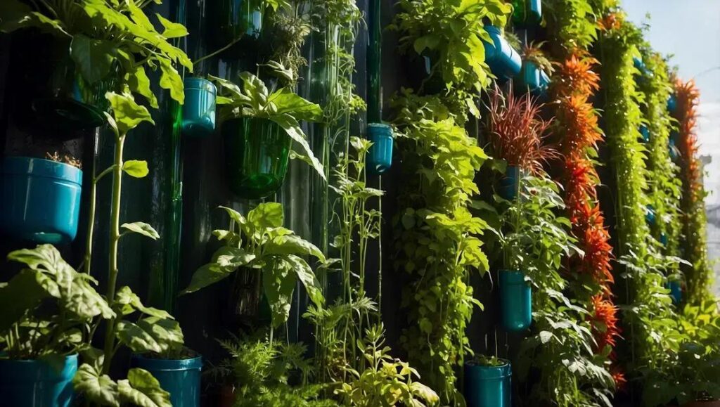 Horta Vertical com Garrafas PET: Transforme Seu Espaço Verde Hoje!